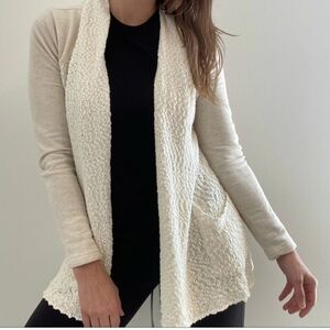 Lucky 🍀 Brand cream open drifter waterfall cardigan. Size small. EUC